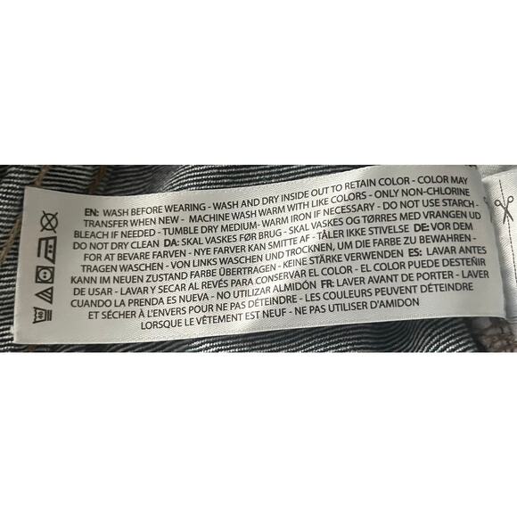 ARIAT REBAR 5M STRAIGHT LEG JEANS, MENS, 35X32, DENIM BLUE, LOTS OF WEAR TO GO - Picture 11 of 12